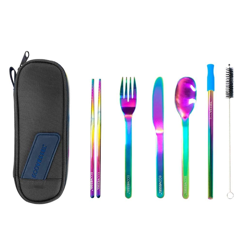 EcoVessel 6 Piece Stainless Steel Utensil Set - Image 5