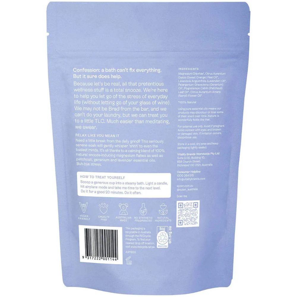 Epzen Magnesium Bath Flakes Calm Soak 500g - Image 4