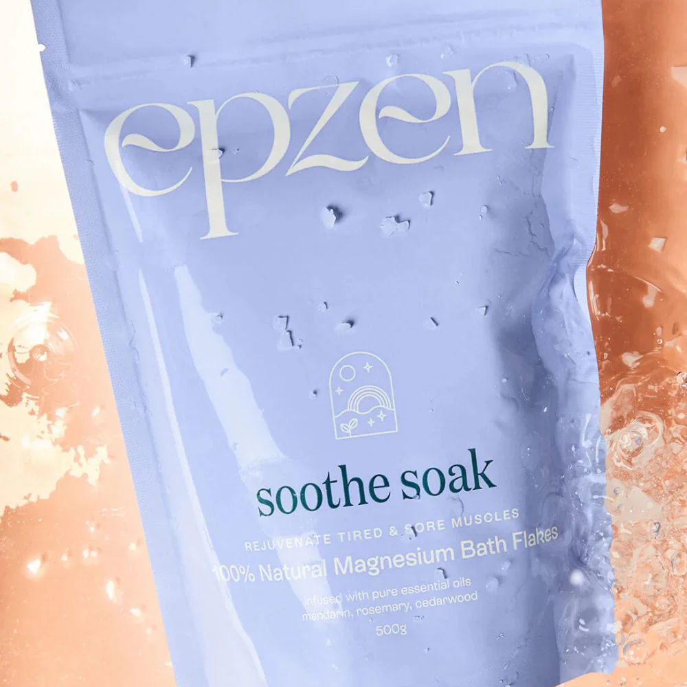 Epzen Magnesium Bath Flakes Soothe Soak 500g - Image 2