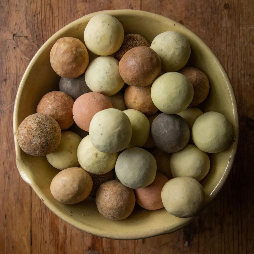 Est Extra Virgin Olive Oil Soap Ball - Garden Scrub - Image 3