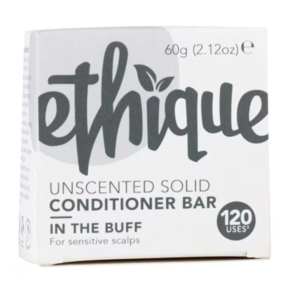 ETHIQUE Solid Conditioner Bar for Sensitive Scalps 60g - In The Buff Unscented - Image 2