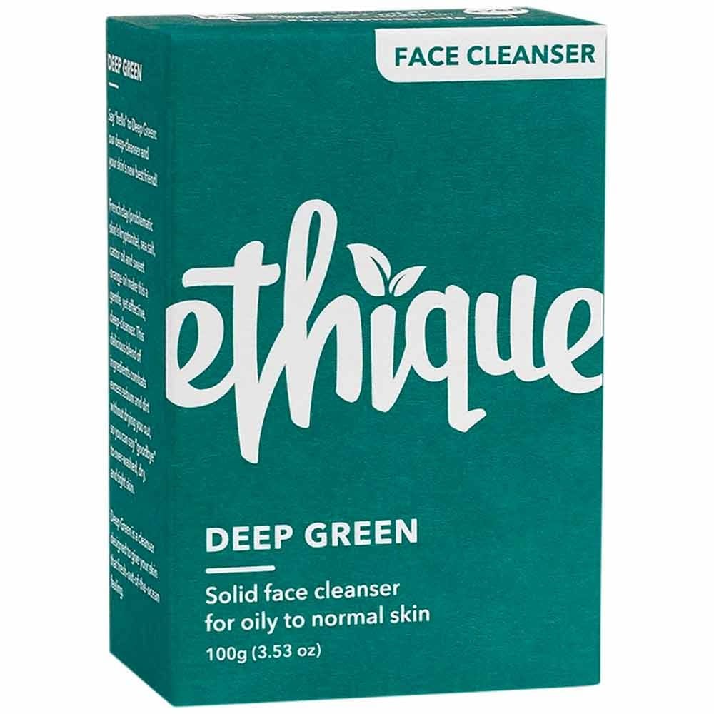 ETHIQUE Solid Face Cleanser Bar 100g - Deep Green - Image 2
