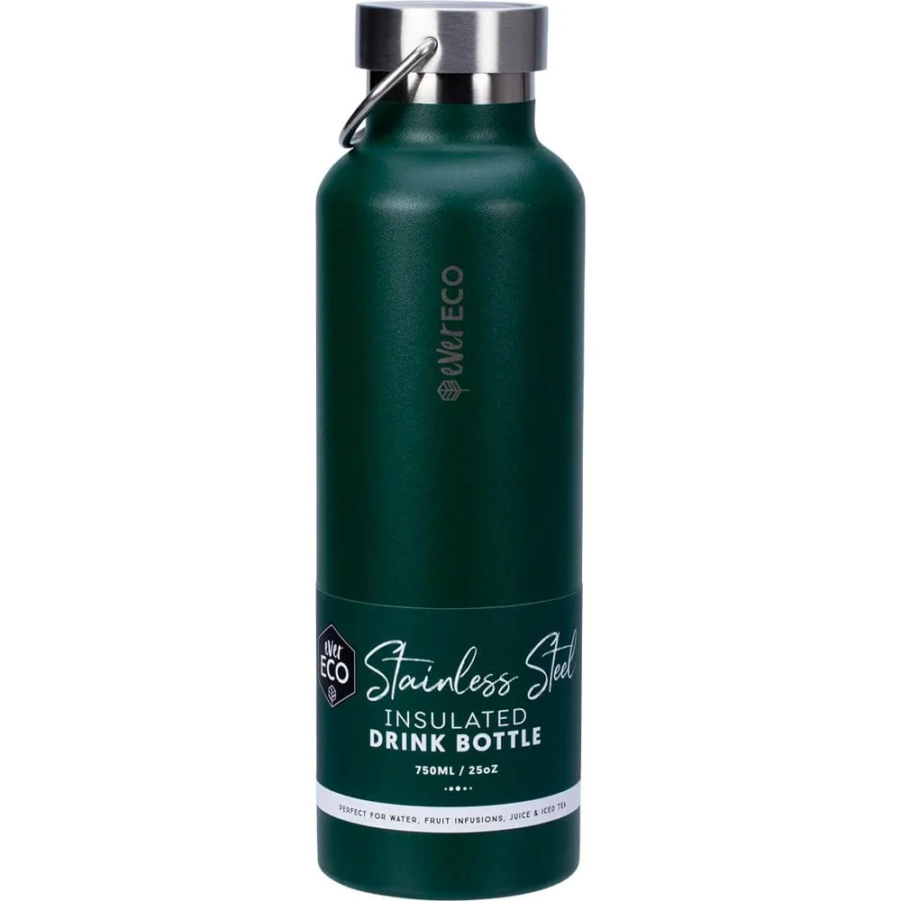 Ever Eco Insulated Stainless Steel Water Bottle 750ml - Forest