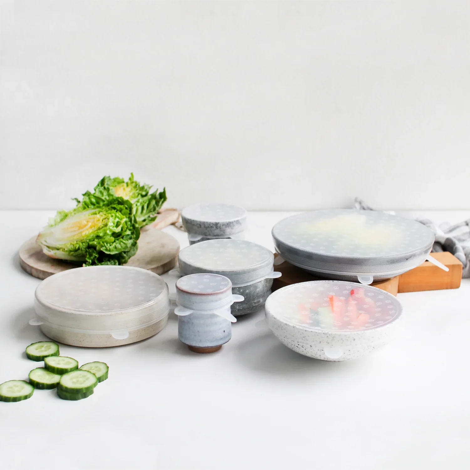 Ever Eco Reusable Silicone Food Covers Lid (6pk) - Image 5