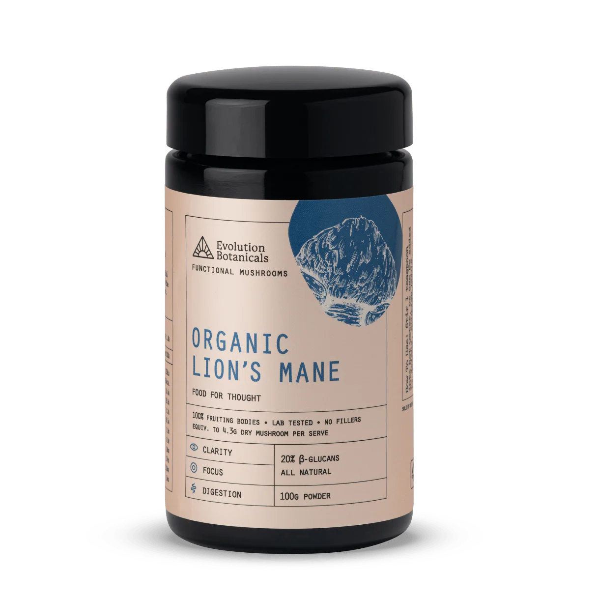 Evolution Botanicals Organic Lion's Mane Food For Thought 100g