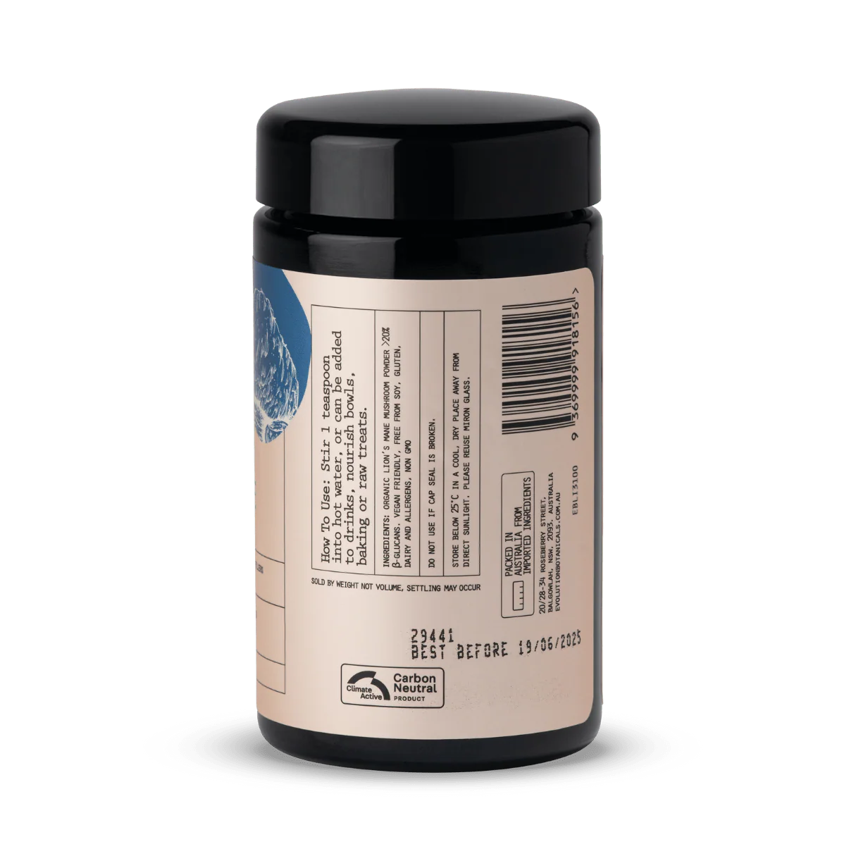 Evolution Botanicals Organic Lion's Mane Food For Thought 100g - Image 4