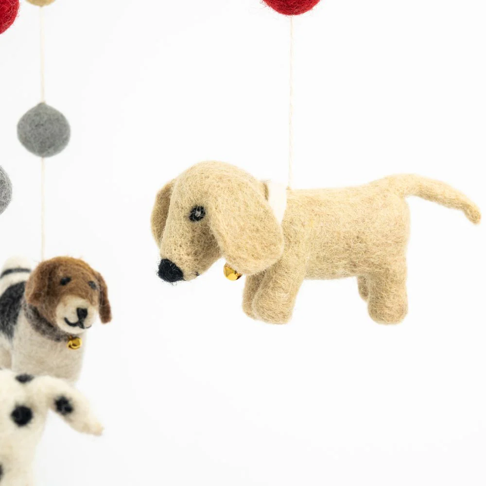 Felt Hanging Mobile - Dogs - Image 3