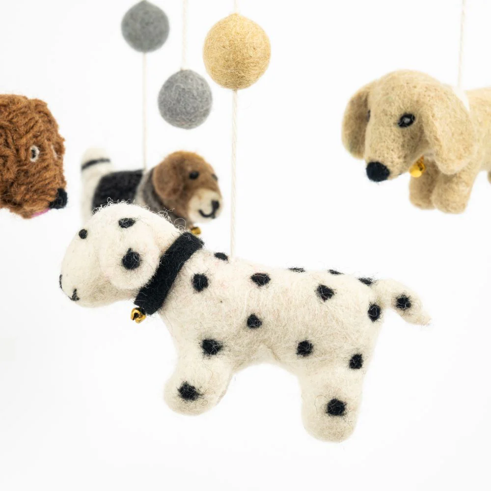 Felt Hanging Mobile - Dogs - Image 4