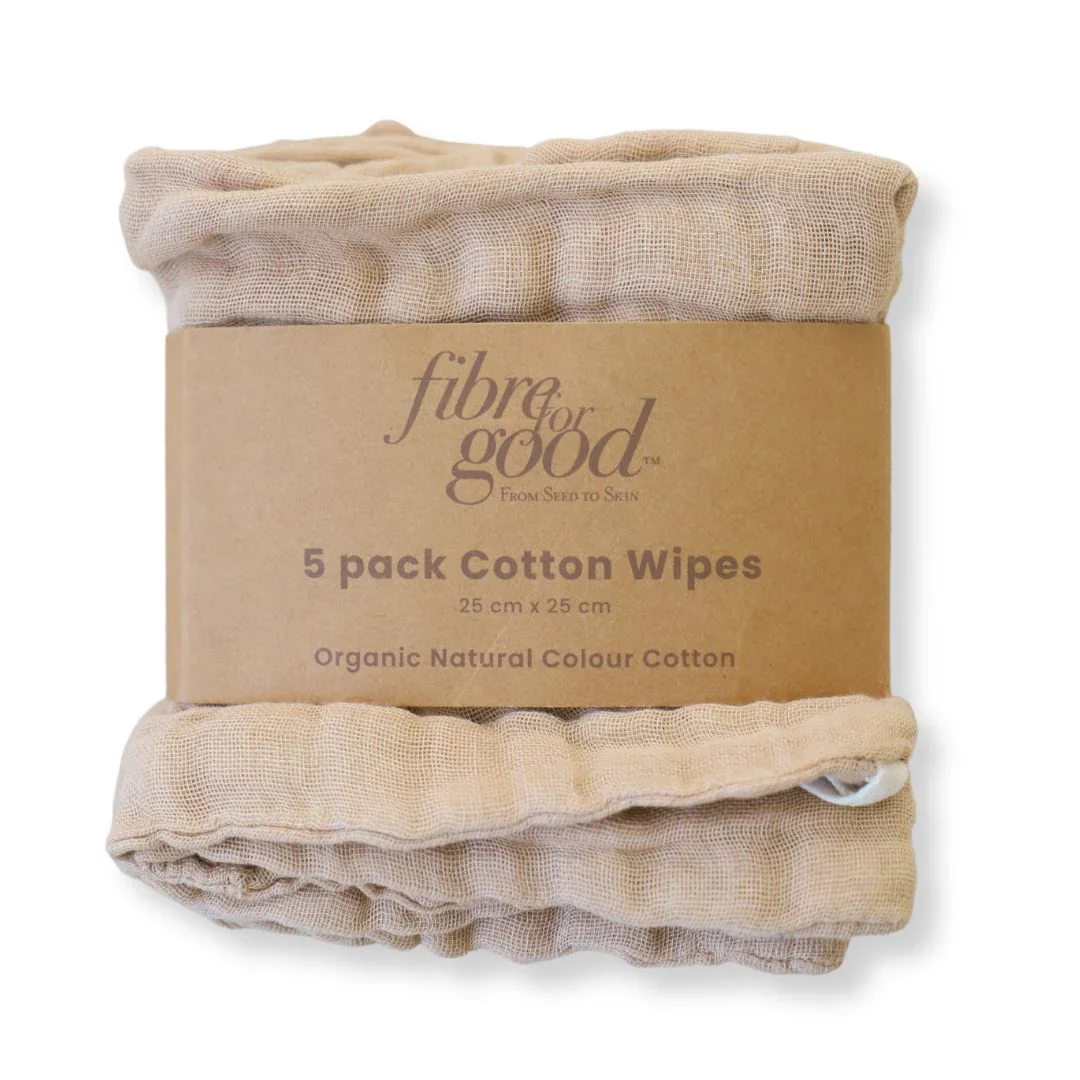Fibre For Good Cotton Reusable Wipes 5pk - Image 3