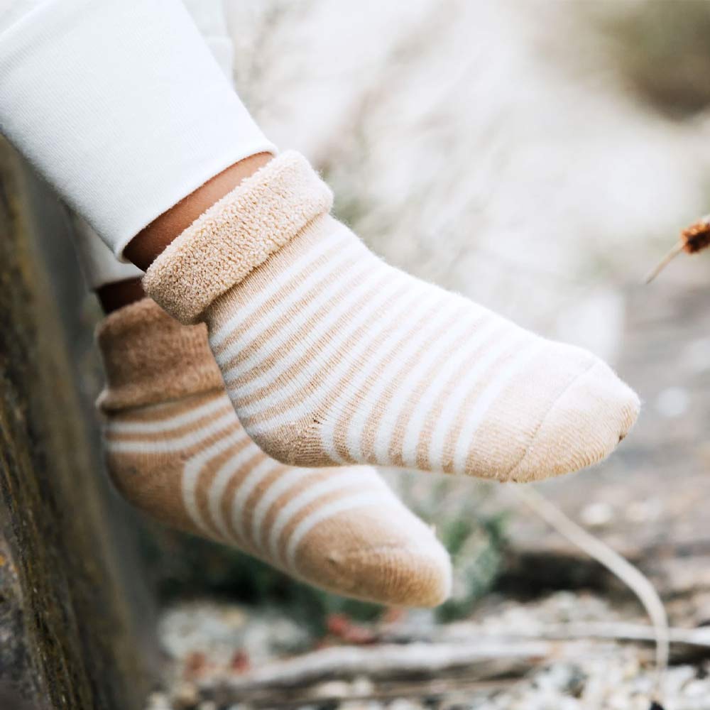 Fibre For Good Terry Socks 3pk - Striped - Image 2