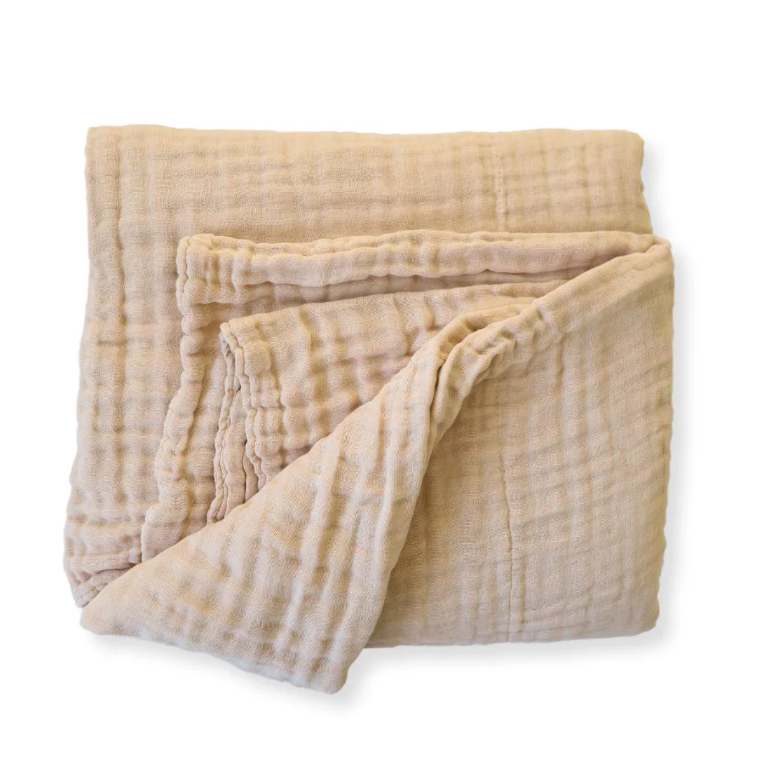 Fibre For Good Undyed Organic Cotton Muslin Wrap - Image 6