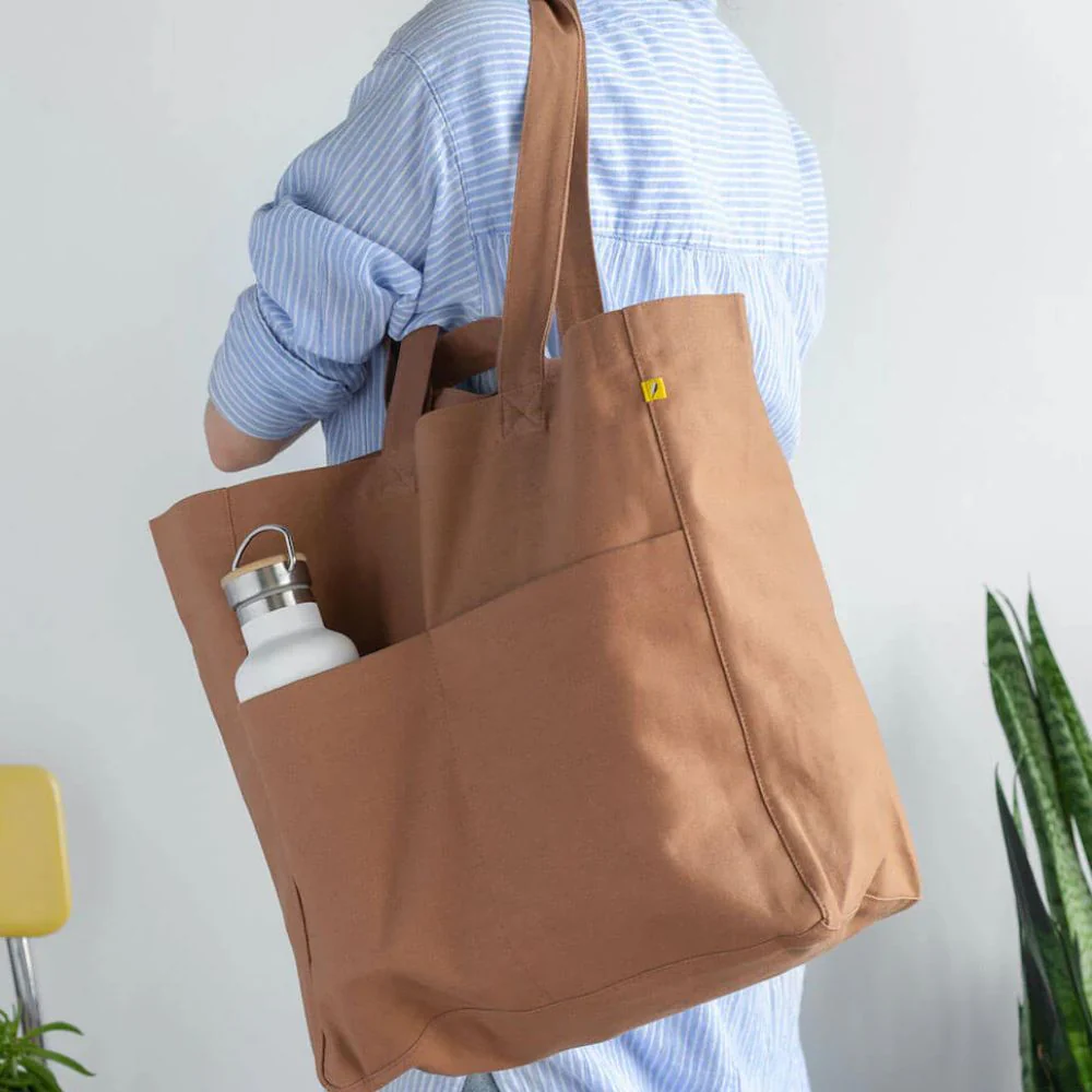 Fluf Organic Cotton Box Tote Bag - Image 2