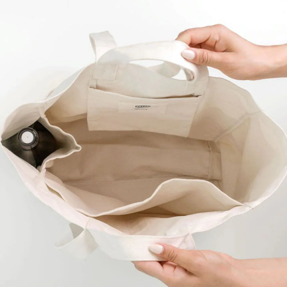 Fluf Organic Cotton Box Tote Bag - Image 4