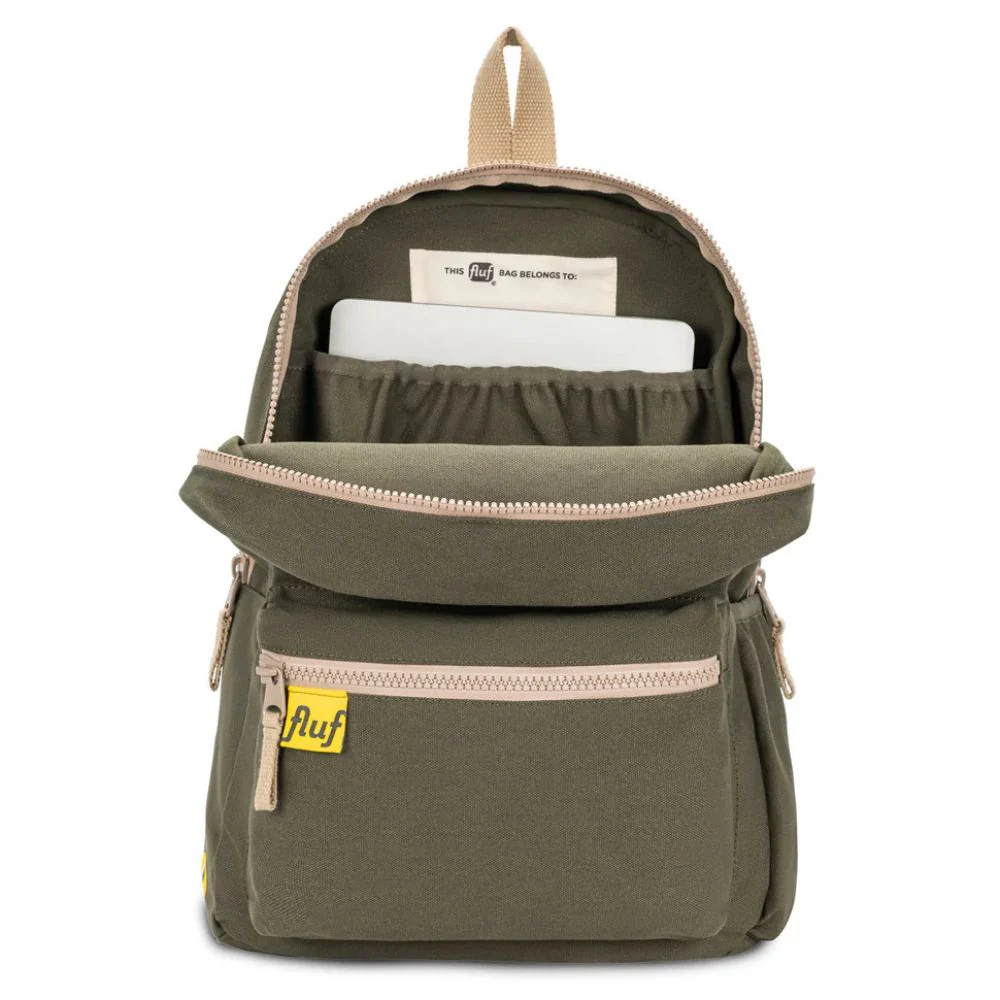 Fluf Organic Cotton Canvas Backpack - Image 2