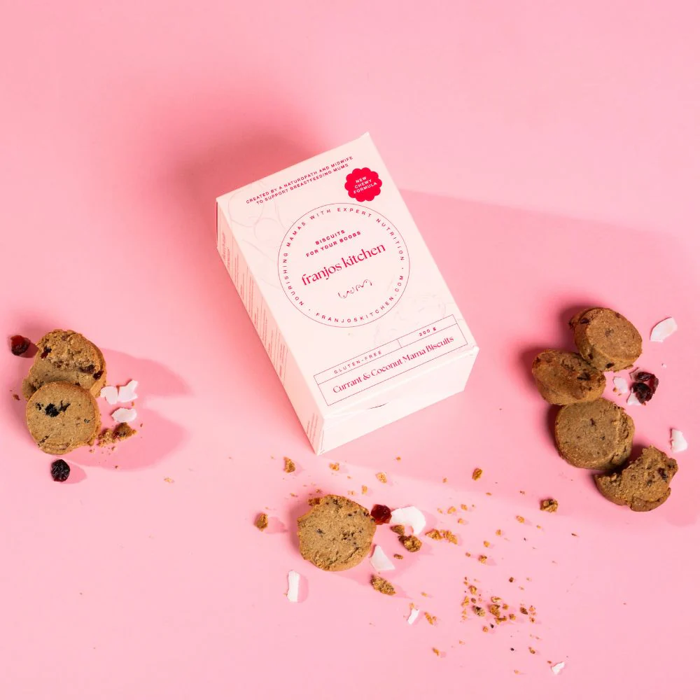 Franjos Kitchen Lactation Cookies Mama Biscuits - Currant and Coconut Gluten Free (New Chewy Formula) - Image 3