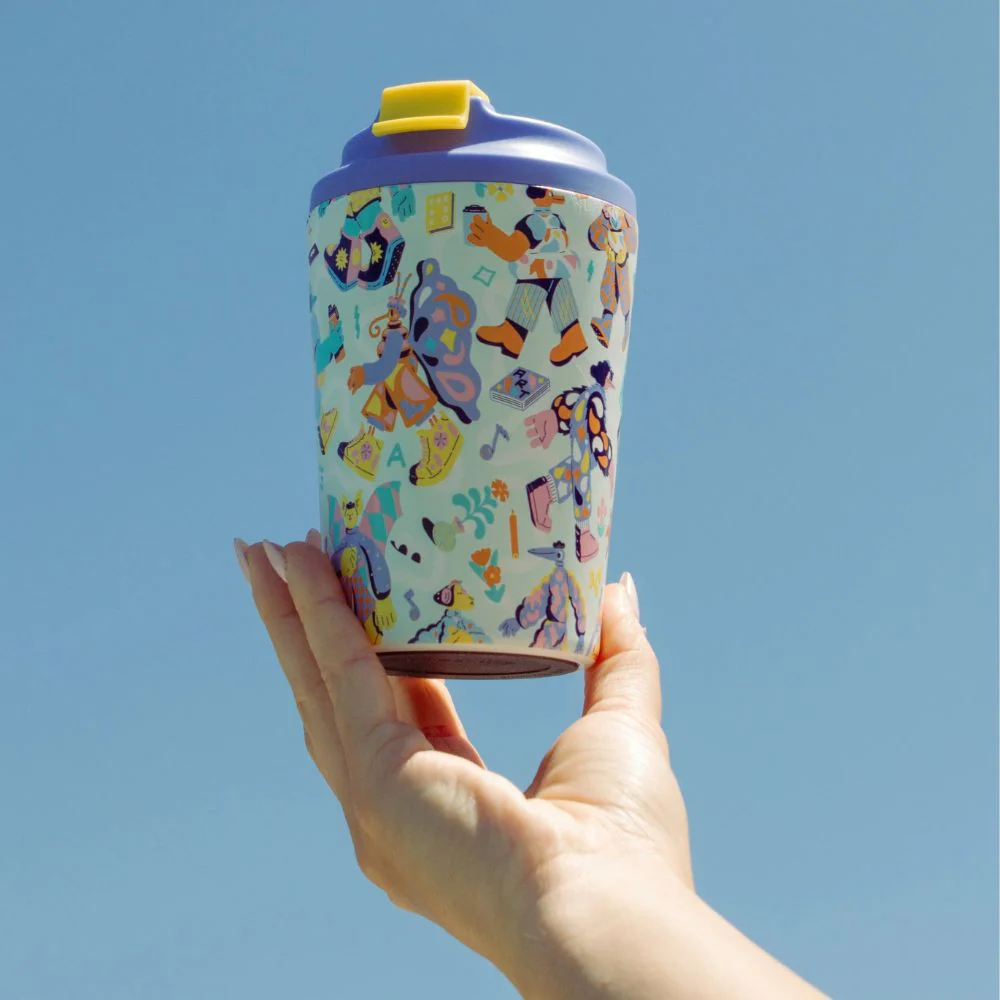 Fressko Ceramic Lined Reusable Cup - Brolga - Image 2