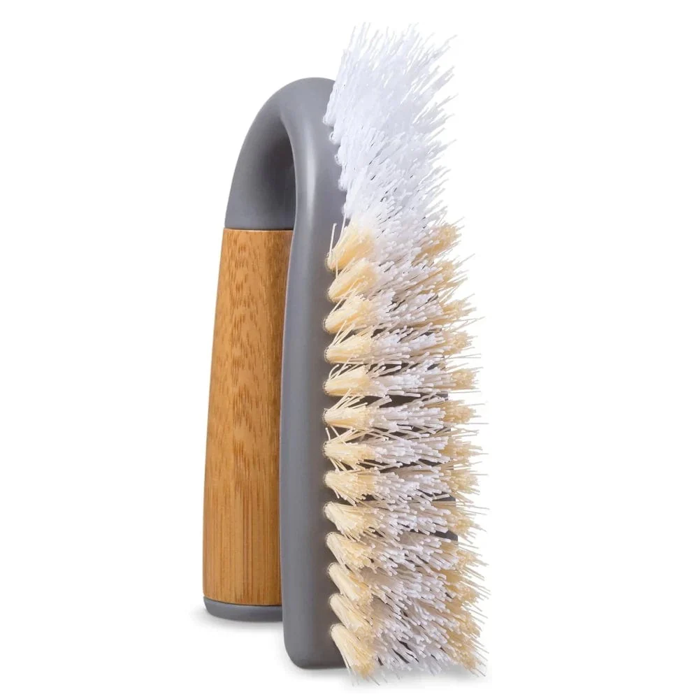 Full Circle Grunge Buster Grout & Tile Brush - Grey - Image 2