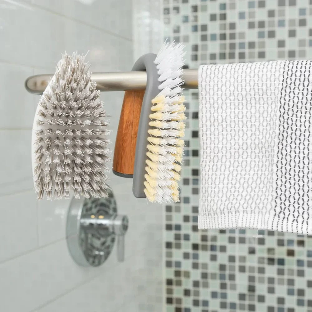 Full Circle Grunge Buster Grout & Tile Brush - Grey - Image 5