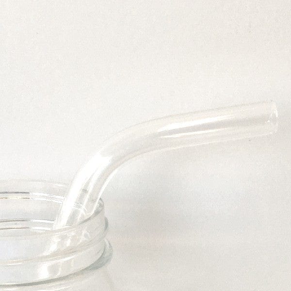 Clear Glass Straw  - Bent Smoothie 11mm (Australian Made)