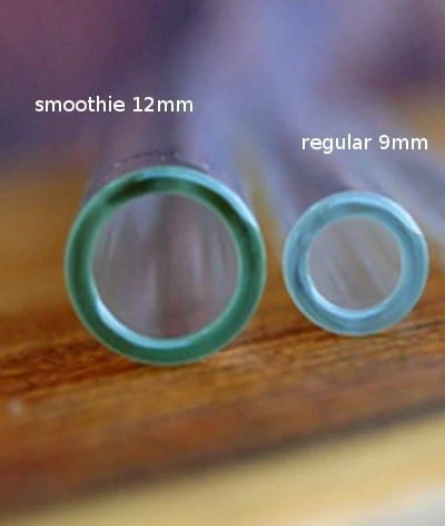 Clear Glass Straw  - Bent Smoothie 11mm (Australian Made) - Image 2