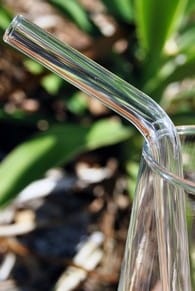 Clear Glass Straw - Bent 9mm (Australian Made) - Image 2