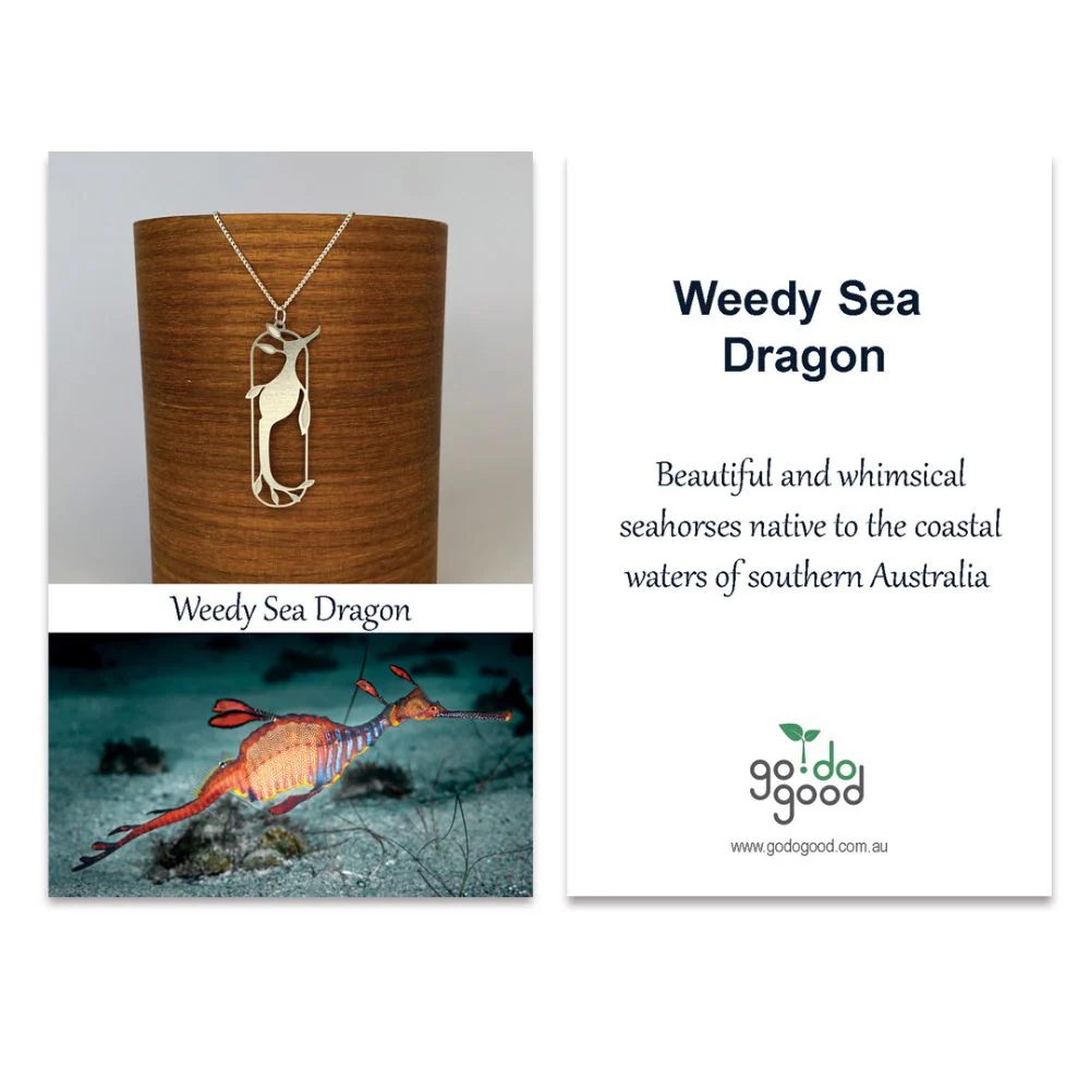Go Do Good Hook Earrings - Australian Weedy Sea Dragon - Image 3