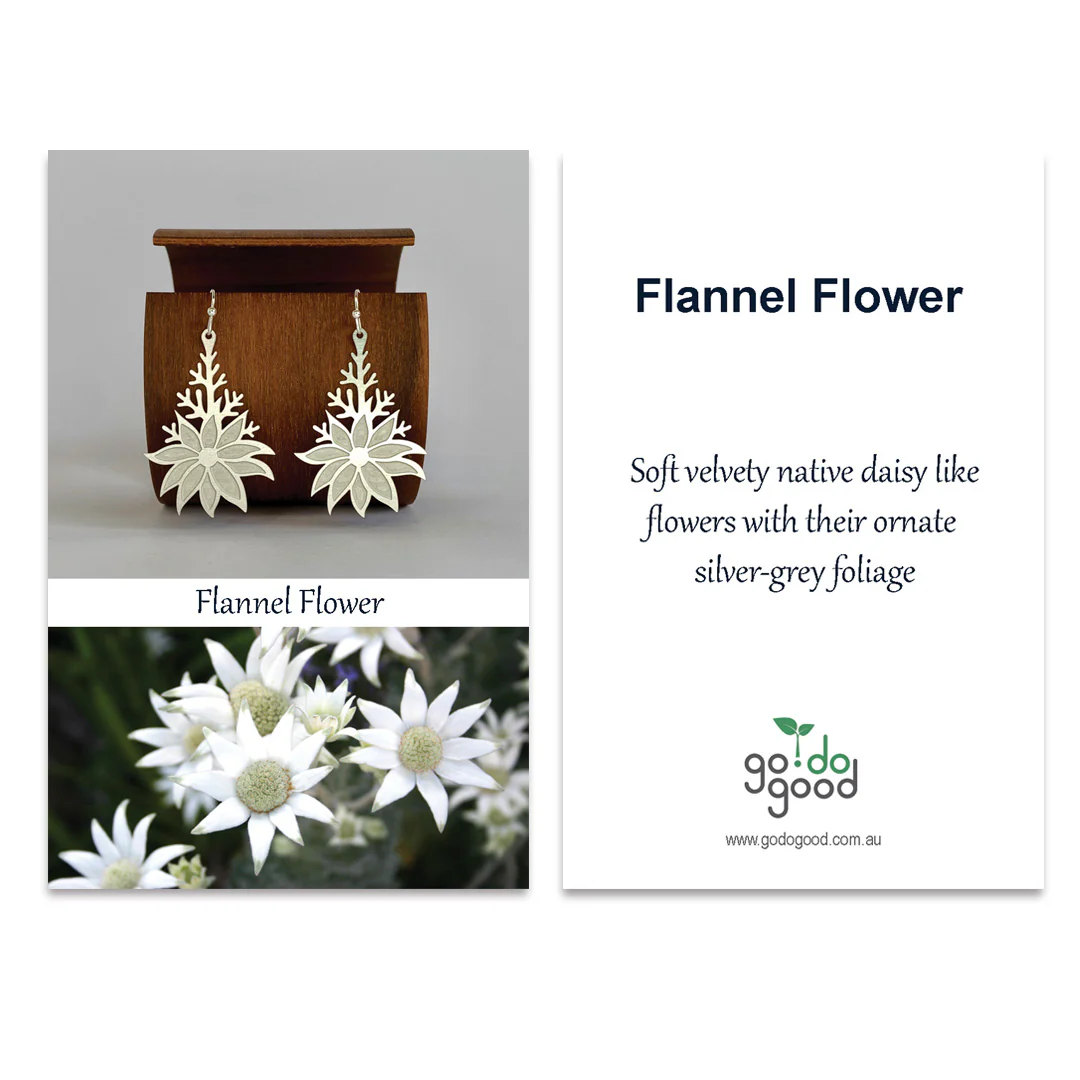 Go Do Good Hook Earrings - Flannel Flower - Image 3