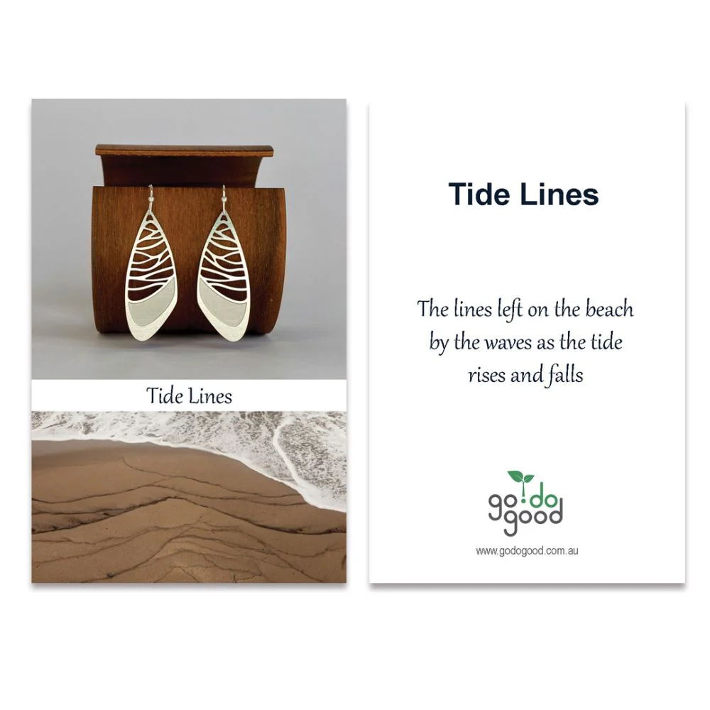 Go Do Good Hook Earrings - Tide Lines - Image 4