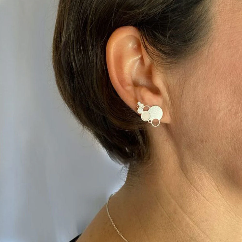 Go Do Good Horizontal Stud Earrings - Pearls of Wisdom - Image 2