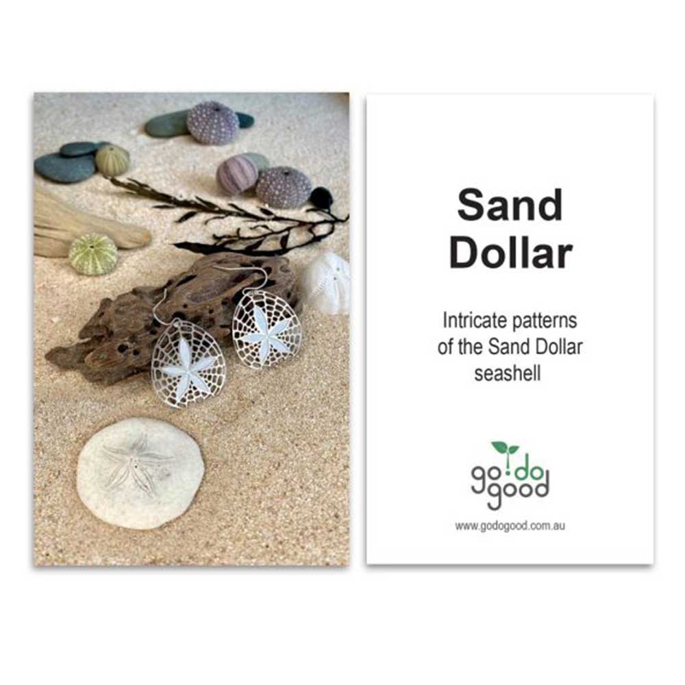 Go Do Good Hook Earrings - Sand Dollar - Image 3