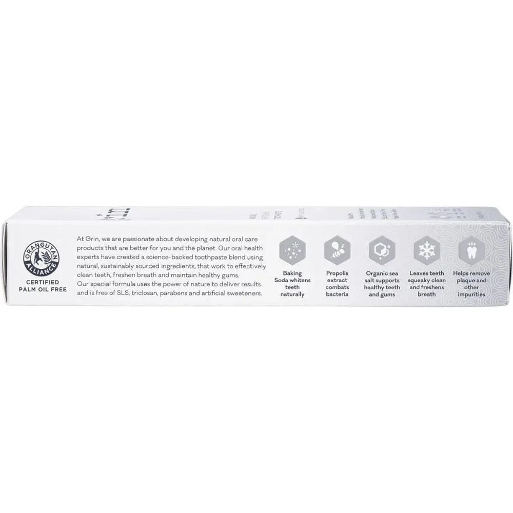 Grin Natural Whitening Toothpaste with Fluoride 100g - Image 2