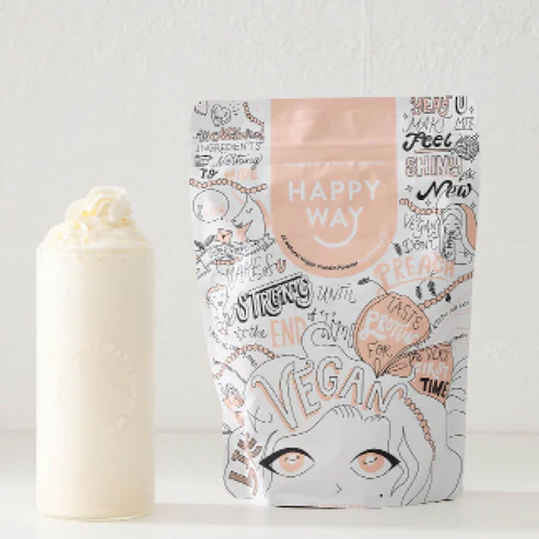 Happy Way Pea Protein Powder 500g - Vanilla - Image 2