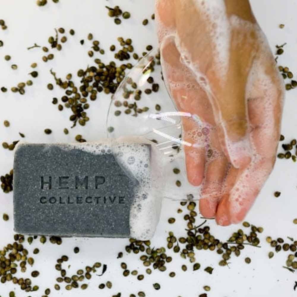 Hemp Collective Soap Bar - Hemp Oil & Activated Charcoal 125g - Image 2