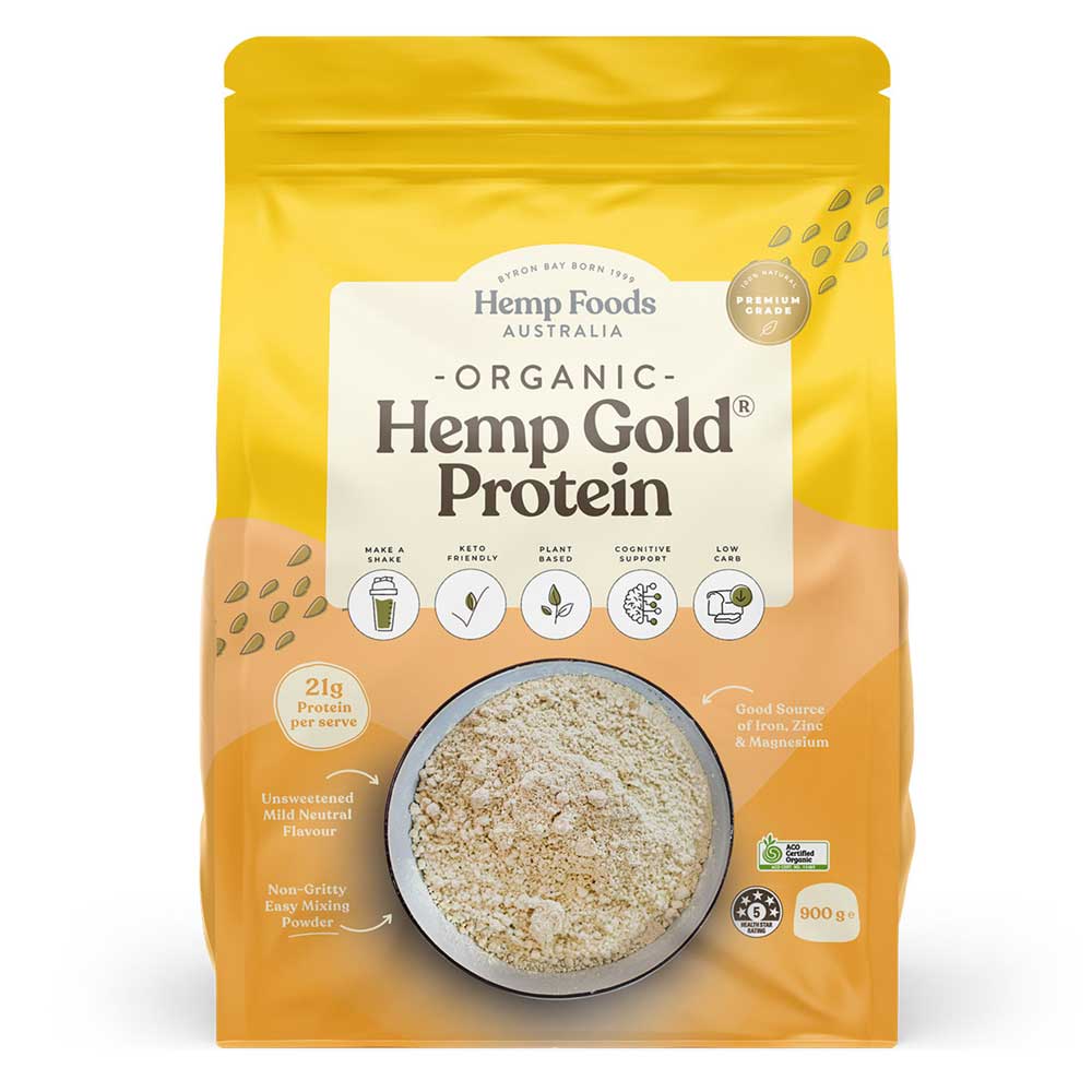 Hemp Foods Australia Organic Hemp Gold Protein 900g