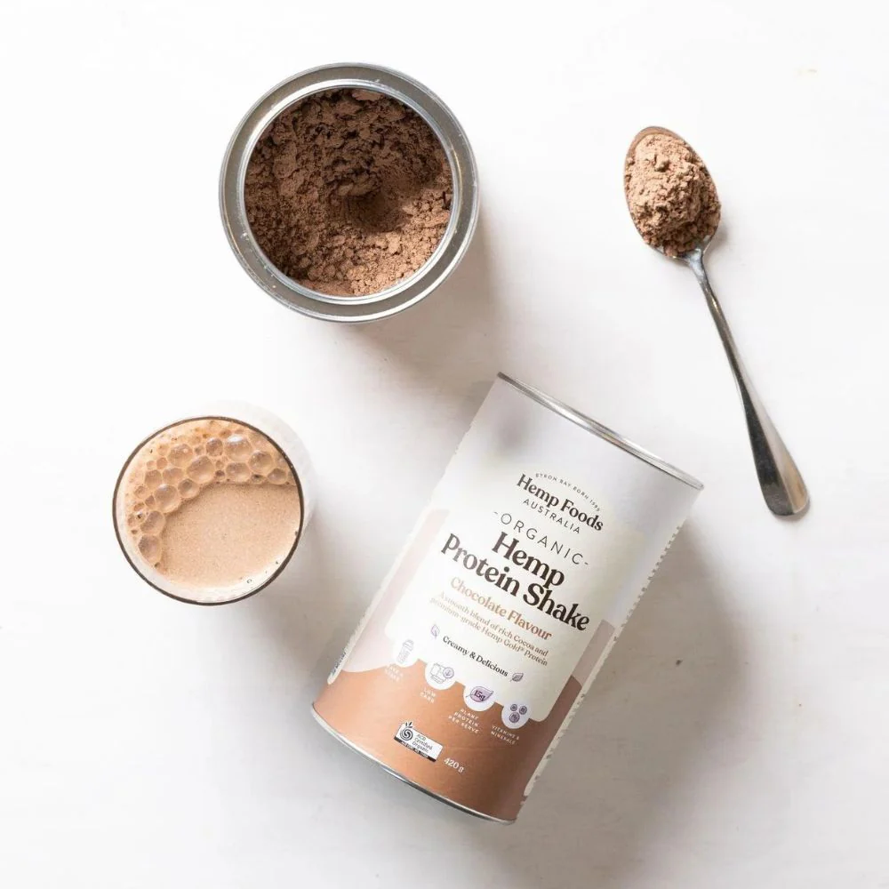 Hemp Foods Australia Organic Hemp Protein Shake - Chocolate 420g - Image 2
