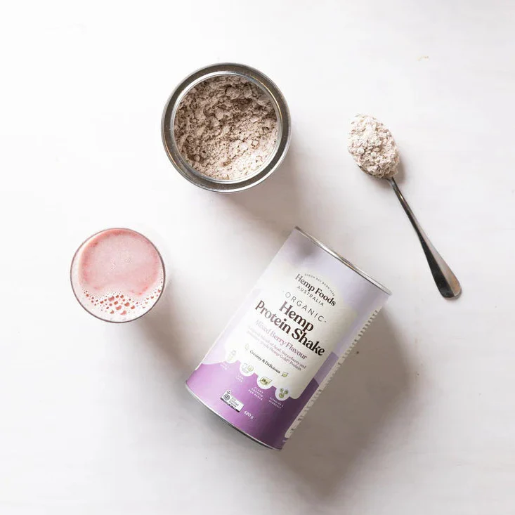 Hemp Foods Australia Organic Hemp Protein Shake - Mixed Berry 420g - Image 2