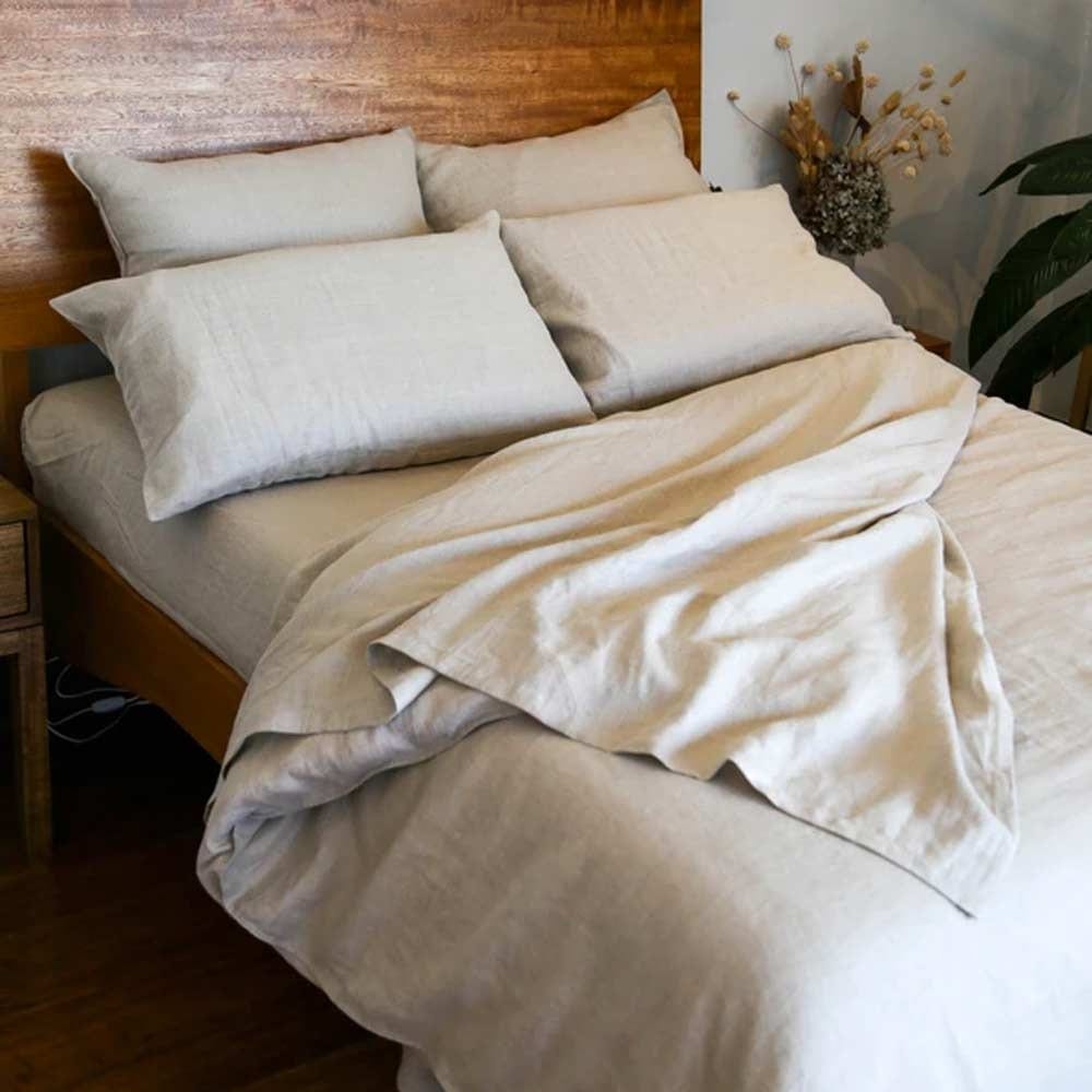 Hemp Gallery Rye Hemp Linen Quilt Set - King Single - Image 2