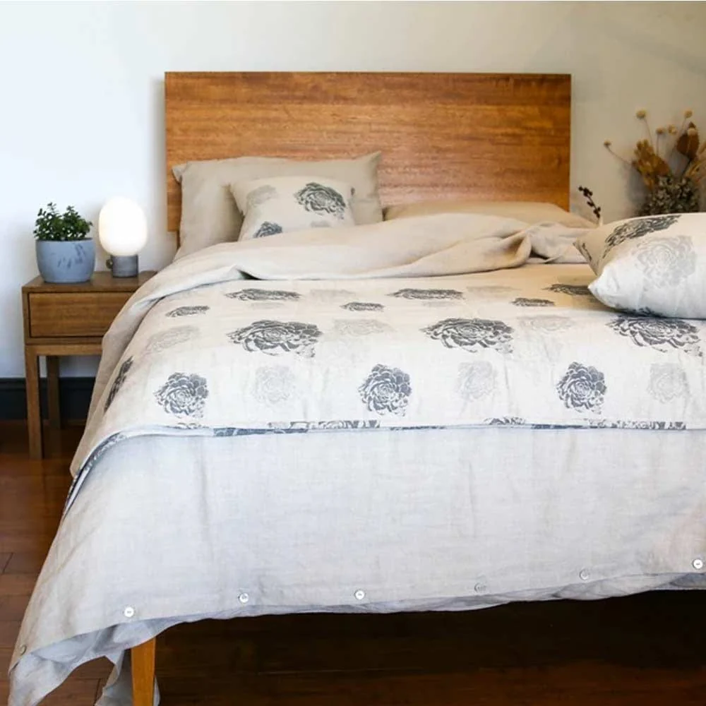 Hemp Gallery Rye Hemp Linen Quilt Set - King Single - Image 4