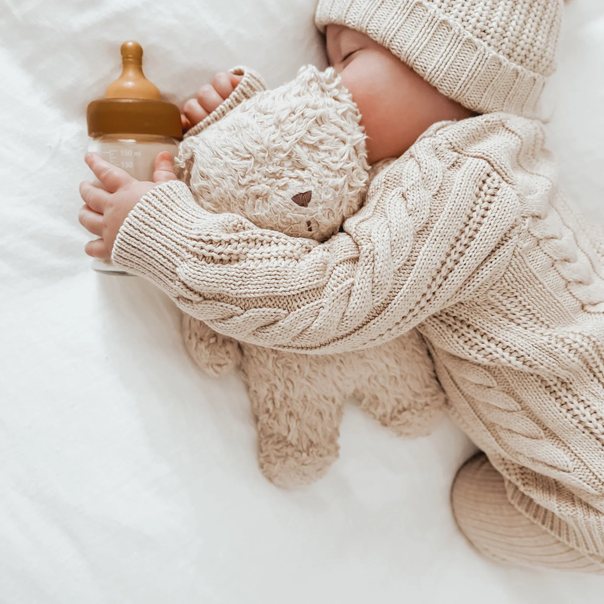 Hevea Wide Neck Glass Baby Bottle 2pk 150ml - Slow Flow 0-3 months - Image 5