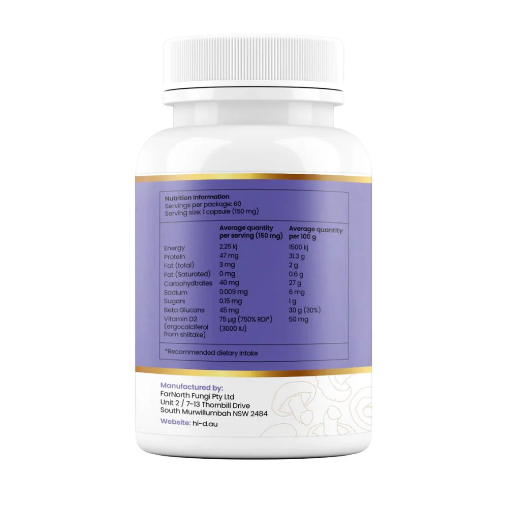 Hi-D Natural Vitamin D 3000 IU 60 Caps - Image 3