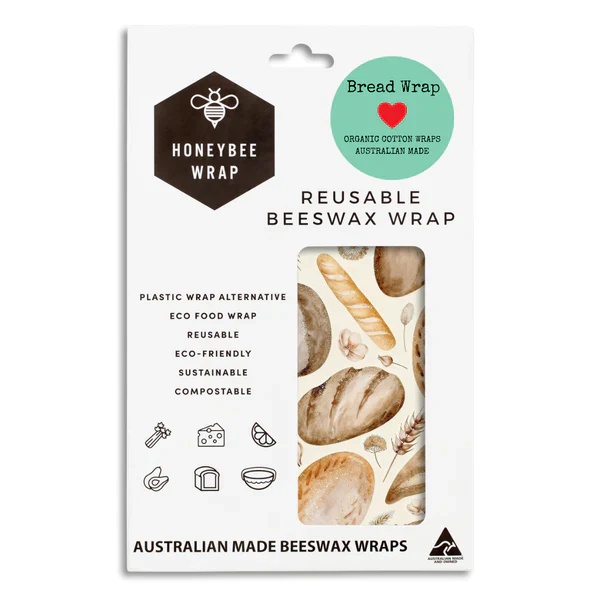 Honeybee Beeswax Bread Wrap (53cm x 45cm)