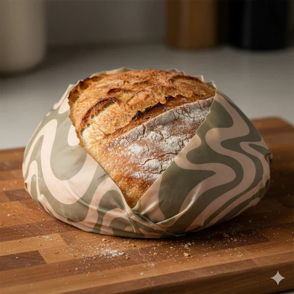 Honeybee Beeswax Bread Wrap (53cm x 45cm) - Image 2