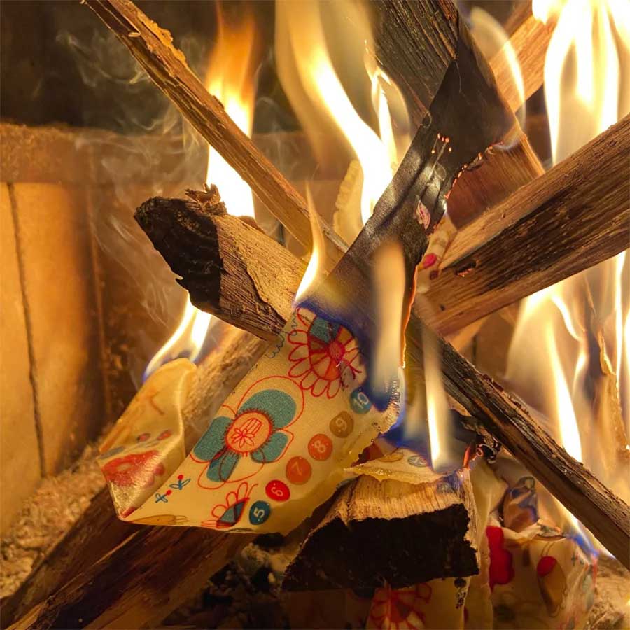 Honeybee Beeswax Fire Starters 12 Pack - Image 3
