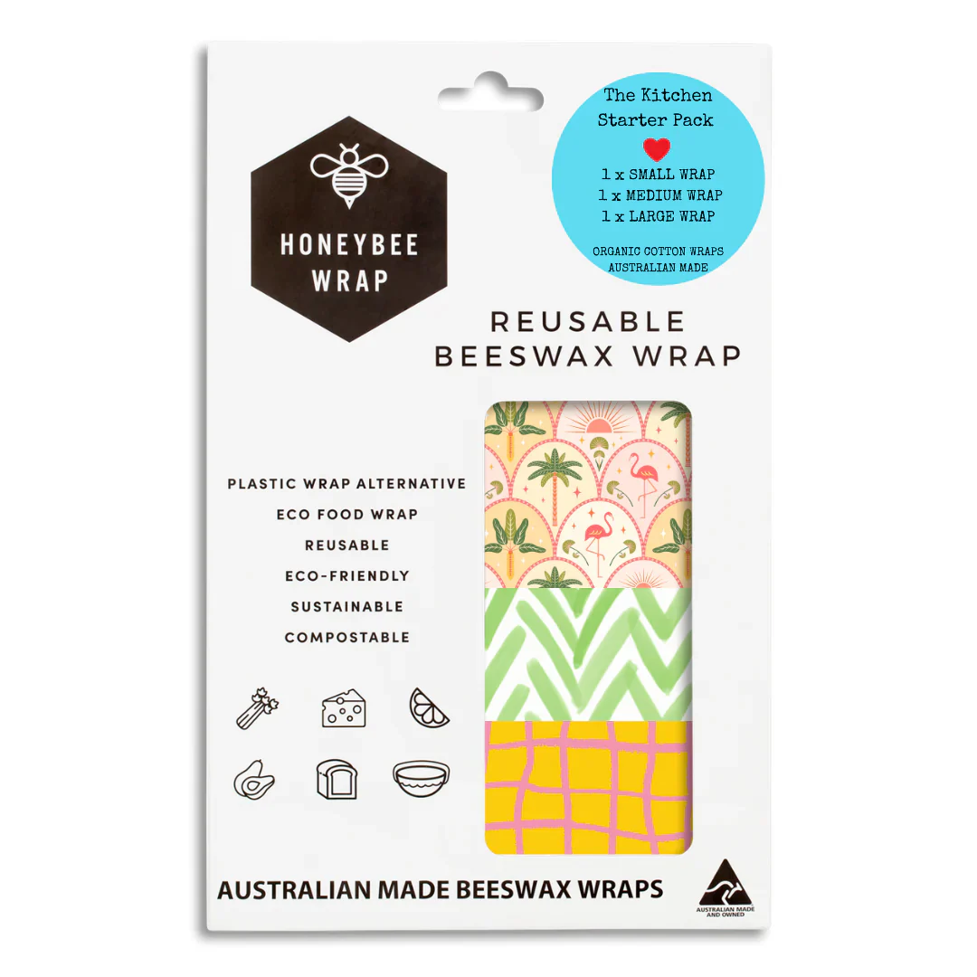 Honeybee Beeswax Food Wraps - Set Of 3 (S, M, L) - Image 5
