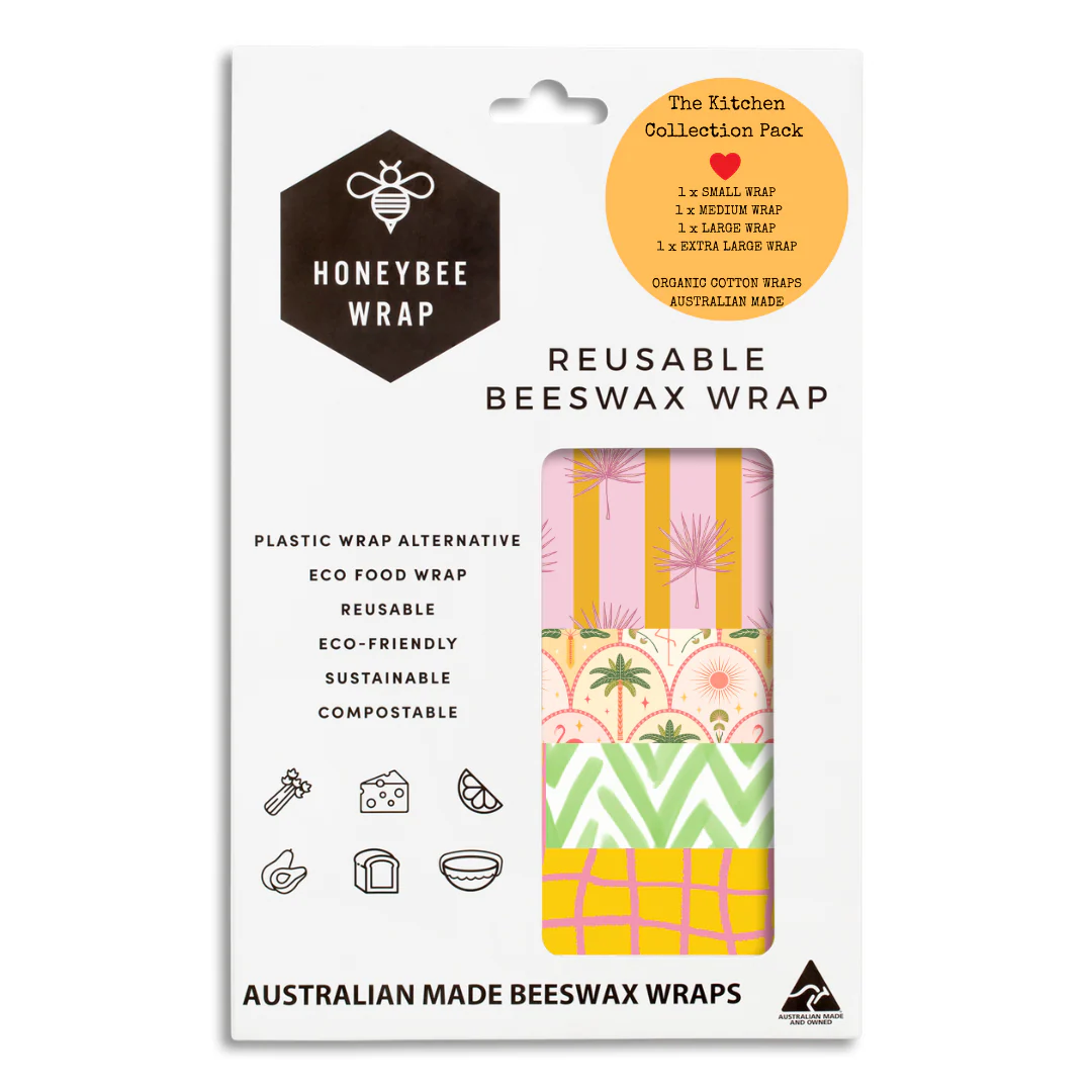 Honeybee Beeswax Food Wraps - Set Of 4 (S, M, L, XL) - Image 5