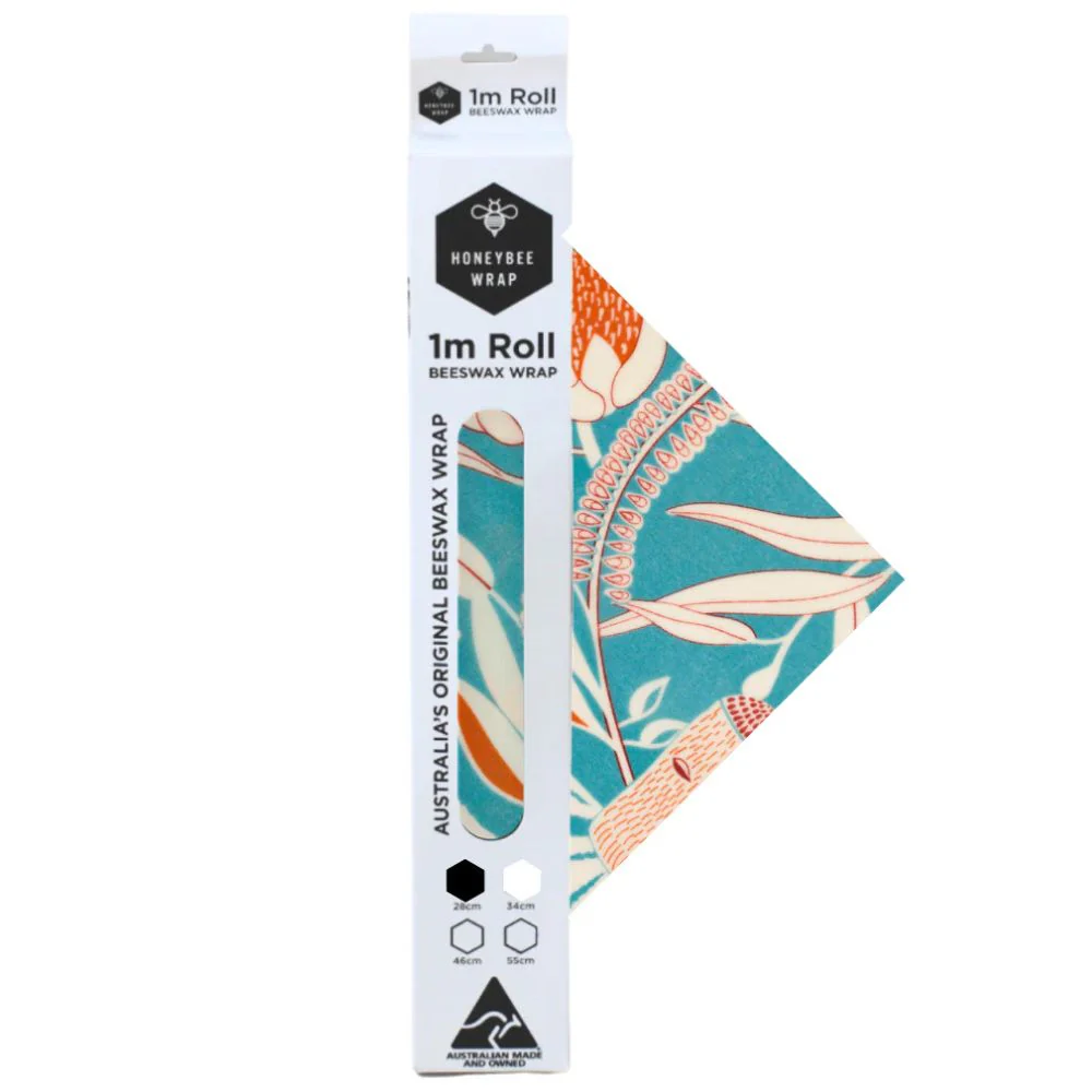 Honeybee Beeswax Wrap Roll (28cm x 100cm) - Image 12
