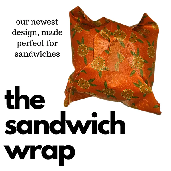 Honeybee Beeswax Sandwich Wrap (34cm x 35cm) - Image 2