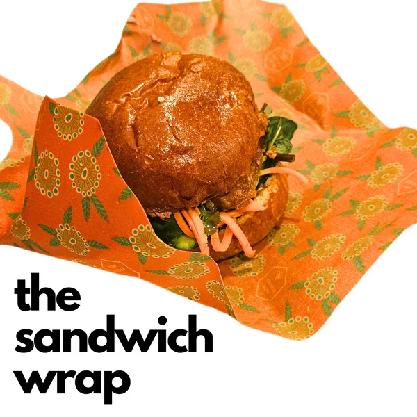 Honeybee Beeswax Sandwich Wrap (34cm x 35cm) - Image 5