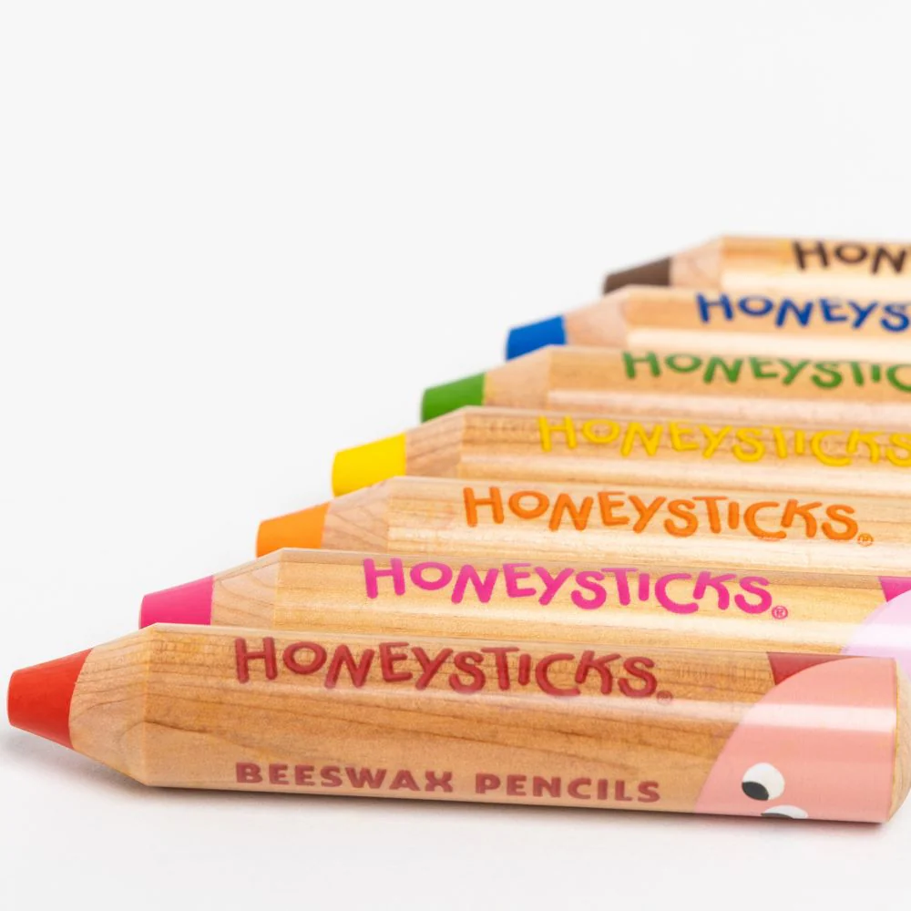 Honeysticks Beeswax Pencils - Little Learners 7pk - Image 2