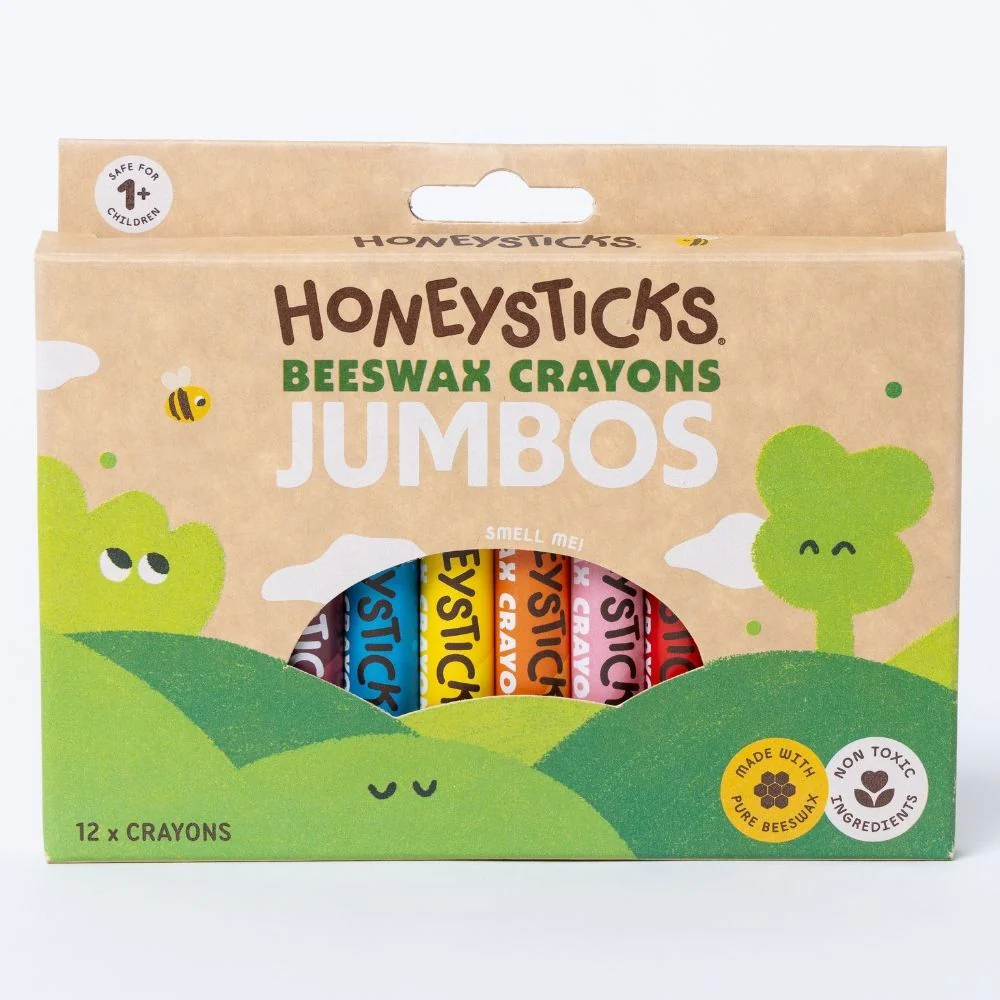 Honeysticks Beeswax Crayons Jumbos 12 Pack - Image 4